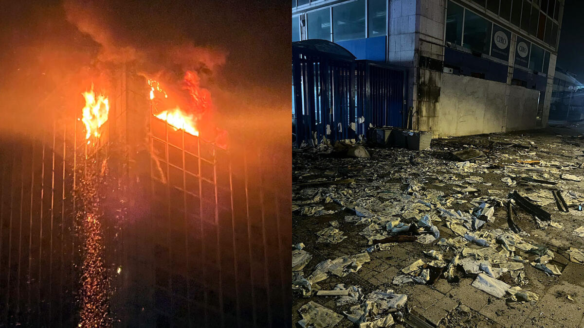 Notte di fuoco al Centro Direzionale, fiamme in uno dei grattacieli - 