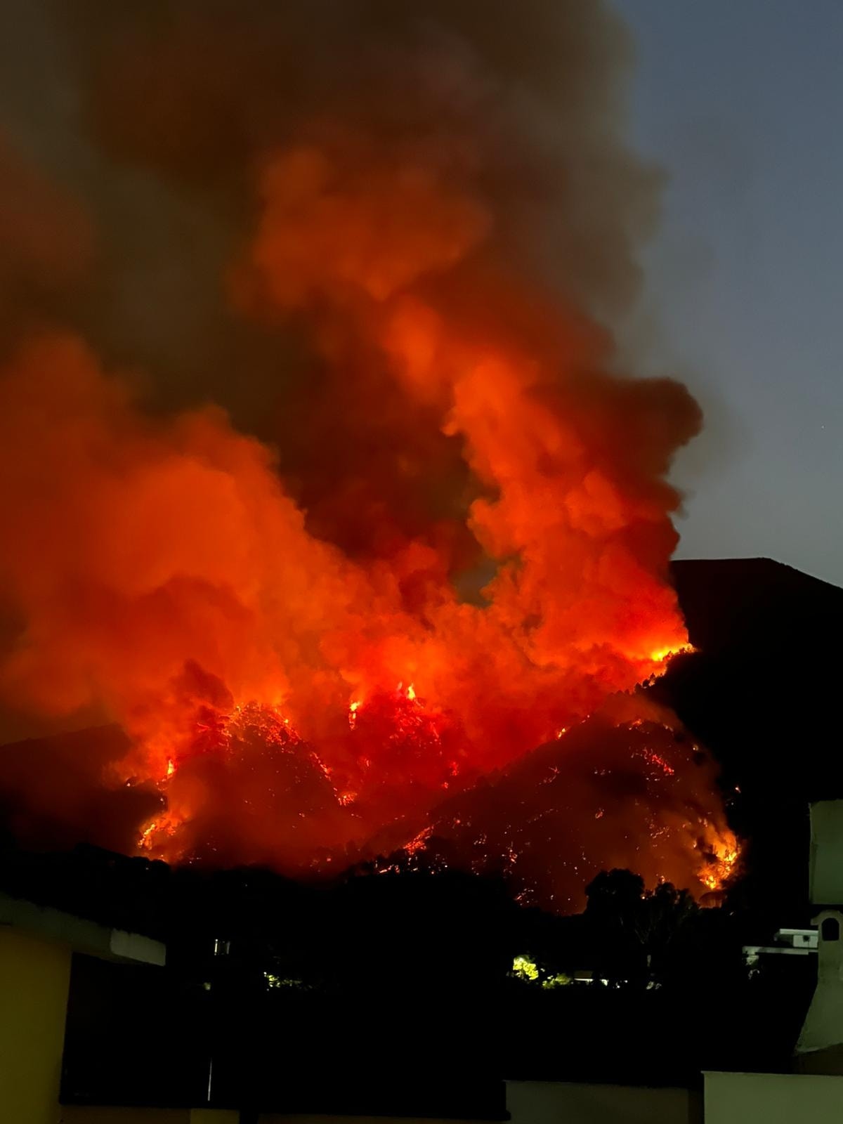 Le fiamme divampano sul Parco Nazionale del Vesuvio