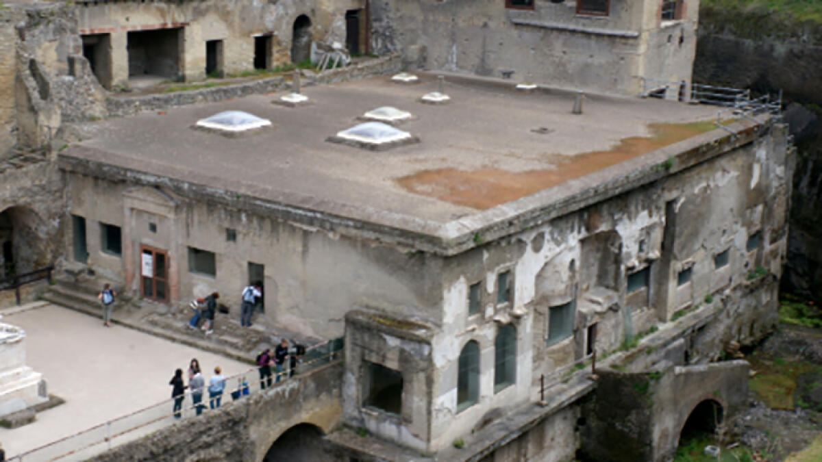 Ercolano, apre al pubblico il cantiere delle Terme Suburbane - 
