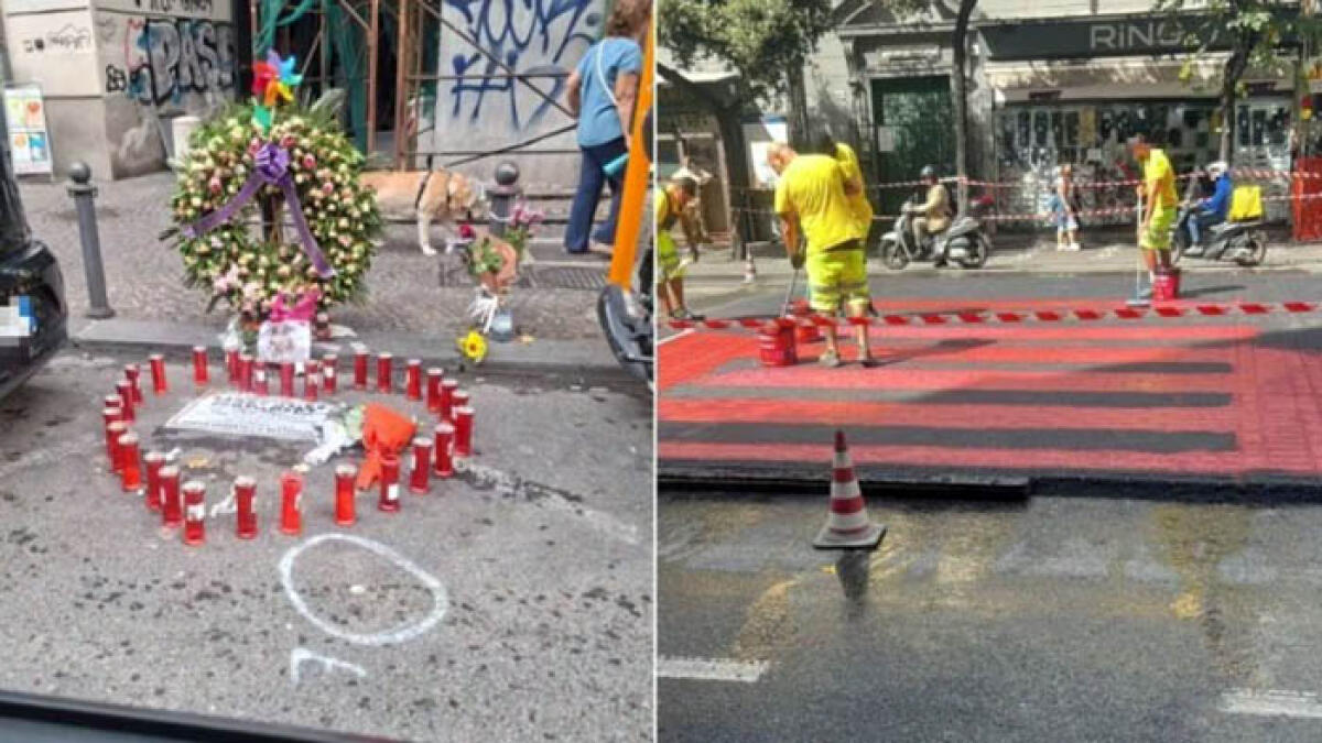 Strisce rialzate al Rettifilo dopo la morte della studentessa 20enne - 