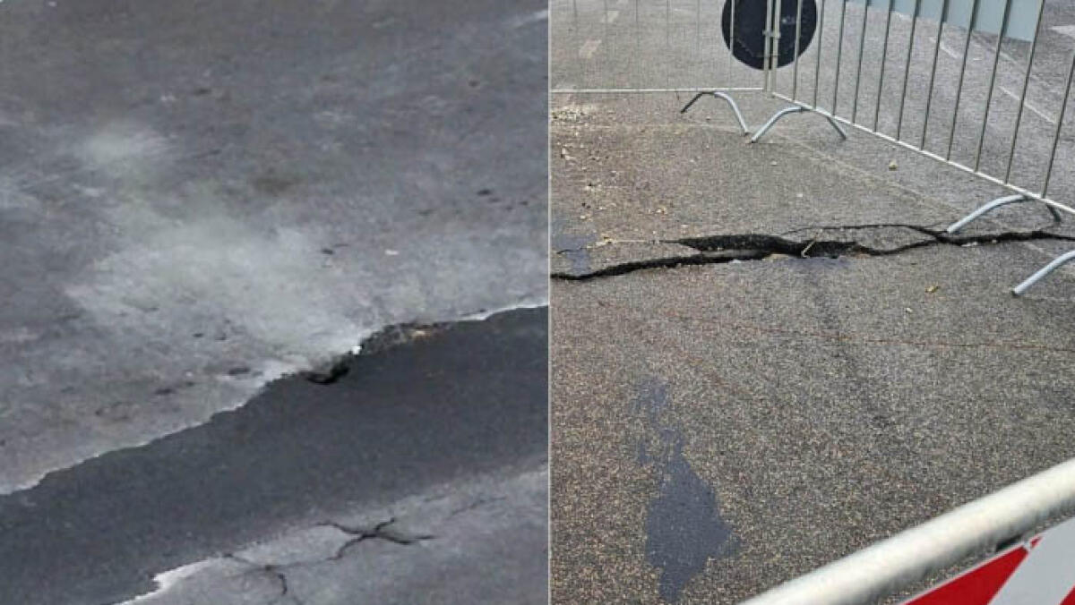 Campi Flegrei, fuoriesce fumo dall'asfalto - 