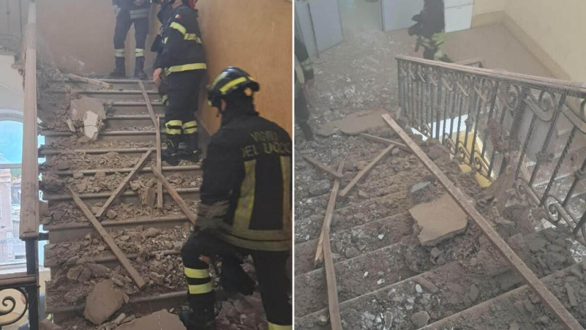 Crolla controsoffitto in una scuola - 