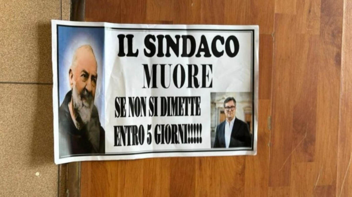 San Giuseppe Vesuviano, ecco il terribile manifesto di minacce al sindaco - 