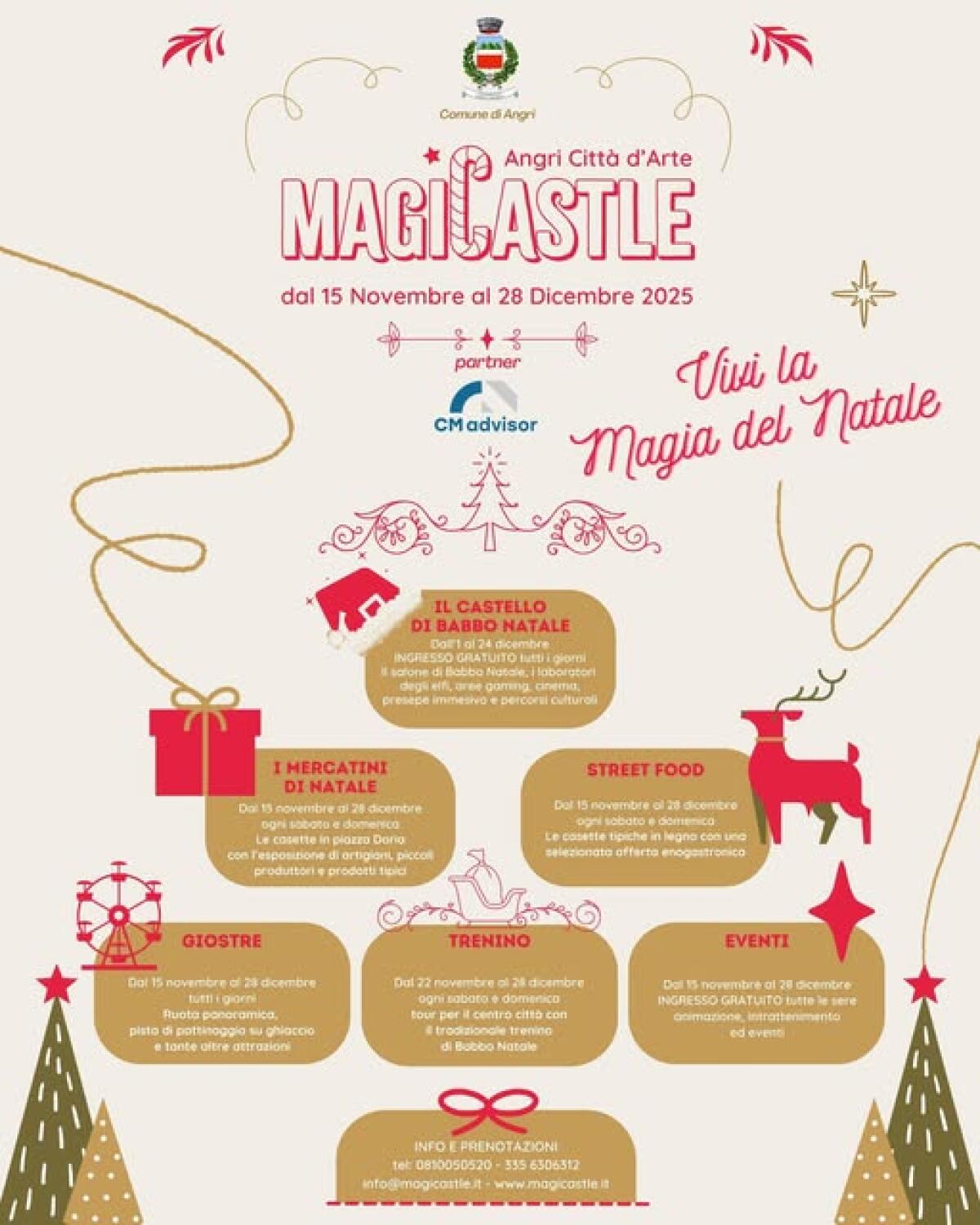 Magic Castle 2025: la Magia del Natale illumina Angri Città d’Arte - 