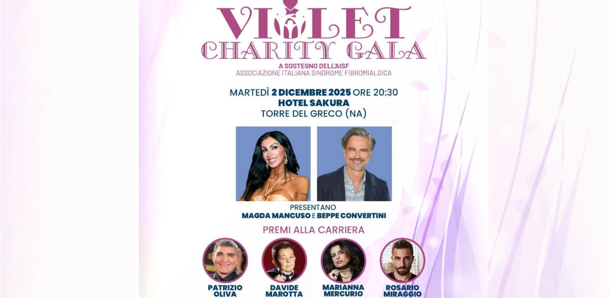“Violet Charity Gala", evento per la lotta alla fibromialgia - 