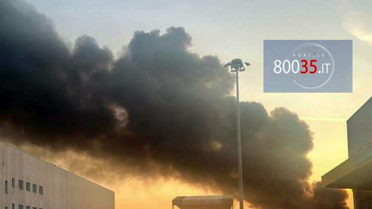 Incendio all'Interporto di Nola - 