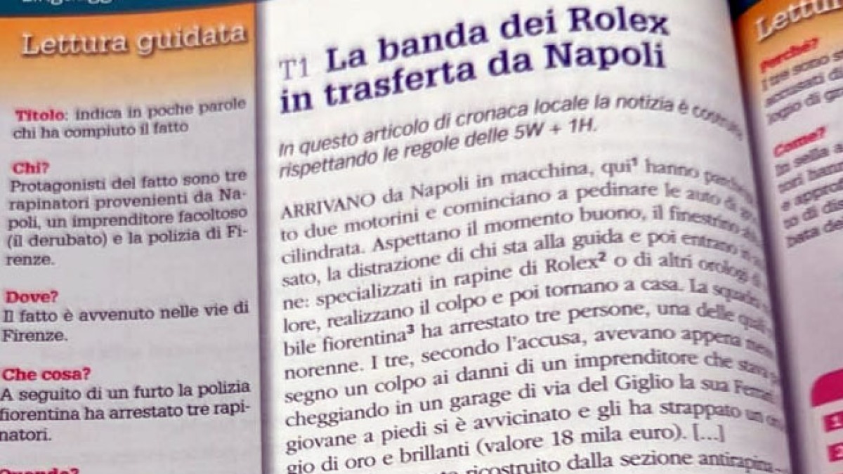 Ecco cosa c'è sul libro delle medie: "Banda dei Rolex da Napoli" - 