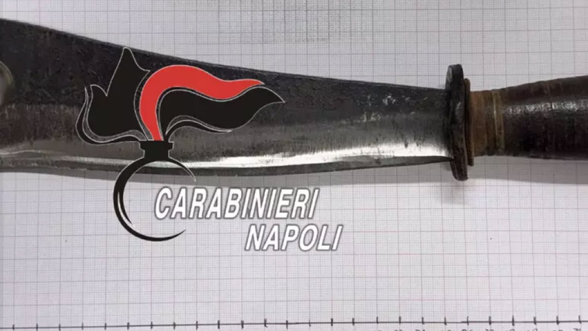 Pensionato va in giro con ascia di 27 centimetri - 