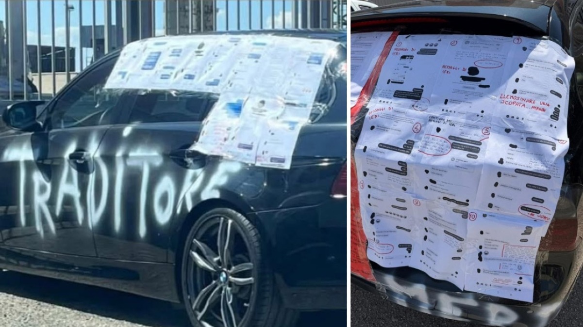 Scopre i tradimenti e gli attacca le prove sull'auto - 