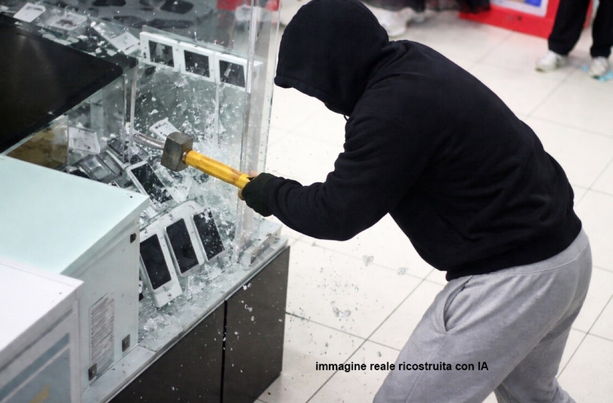 Armati nel negozio di telefonia portano via quasi tutto - 
