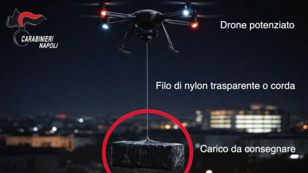 Bloccato drone "potenziato" in volo per consegnare droga e telefoni ai carcerati - 