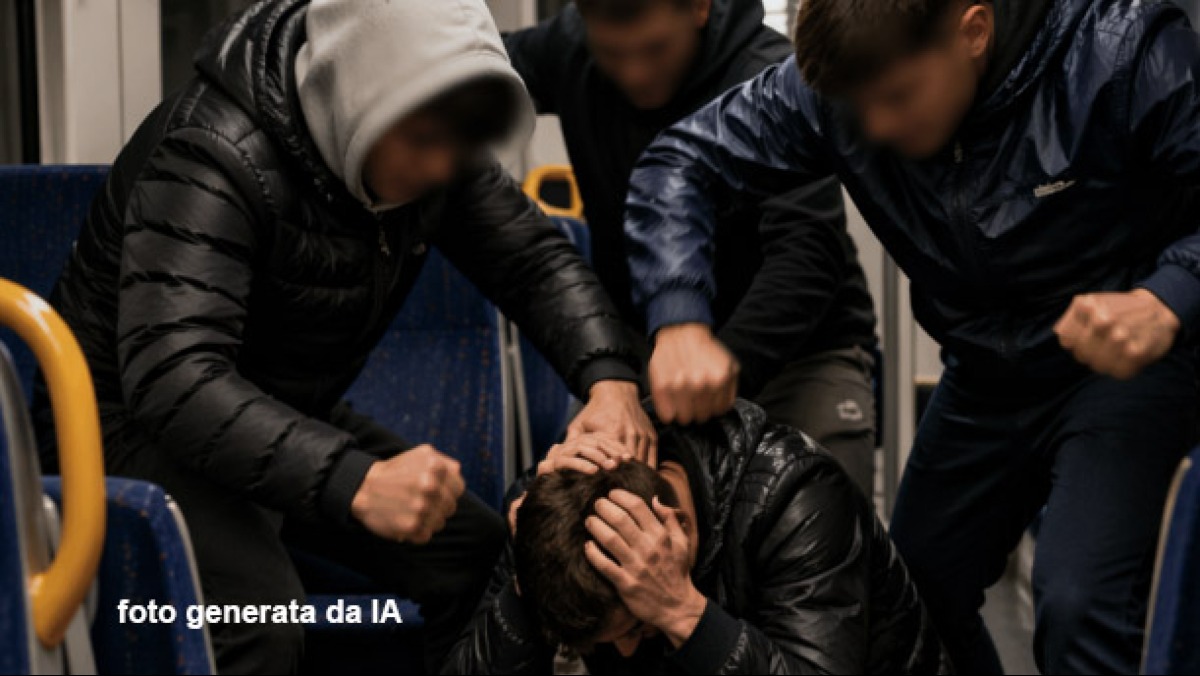 Branco di minori sceglie una vittima sul treno, la picchia e porta via tutto - 