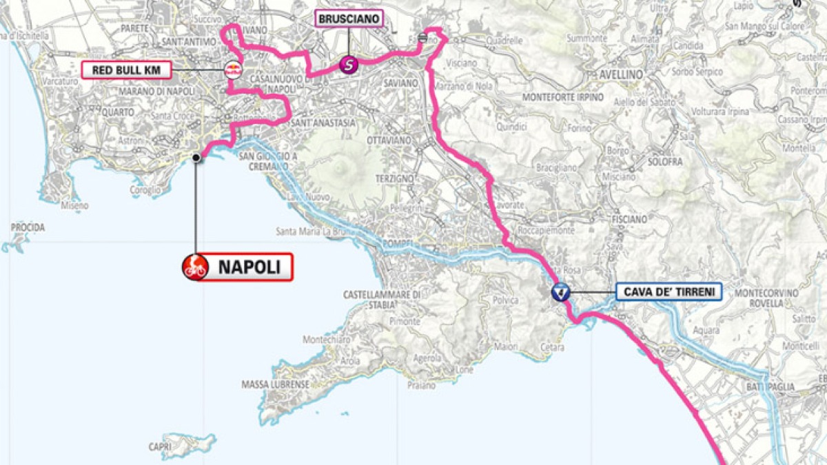 Giro d'Italia, ecco gli orari dei passaggi a Palma Campania e nell'area nolana - 