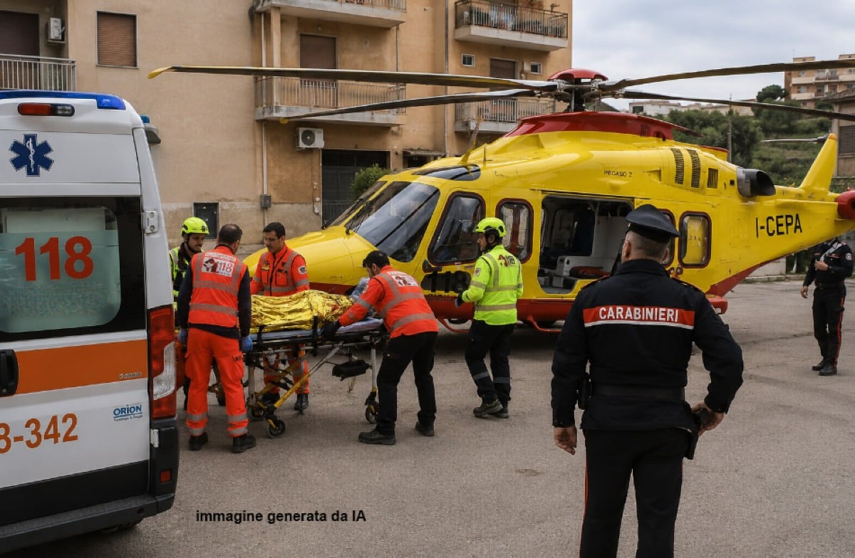 Bimbo giù dal balcone, volo disperato in elisoccorso - 