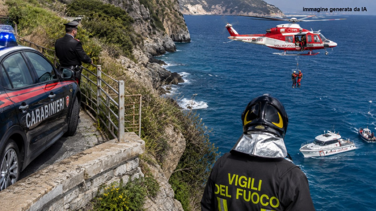 Parcheggia in Costiera e si lancia nel vuoto - 