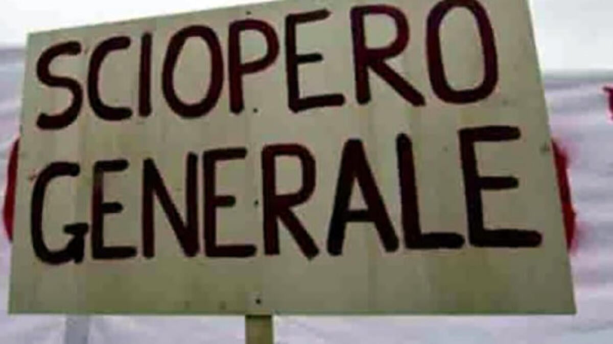 Sciopero generale: stop a trasporti, scuole e sanità - 