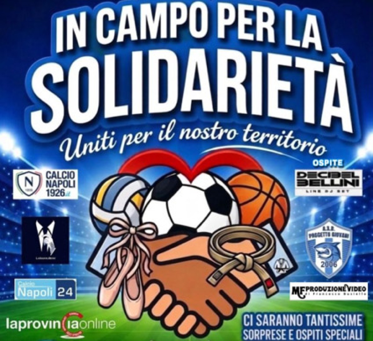 “In campo per la solidarietà”, lo sport e le stelle che uniscono il territorio a Brusciano - 
