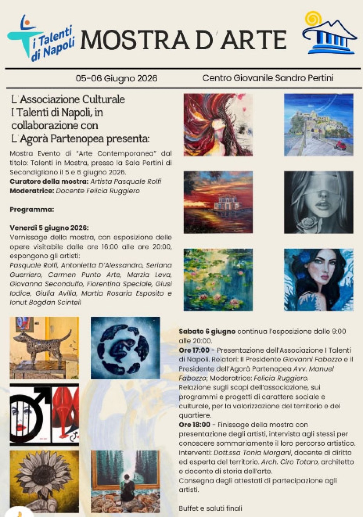 Talenti in Mostra, due giorni dedicati all’arte contemporanea a Napoli - 
