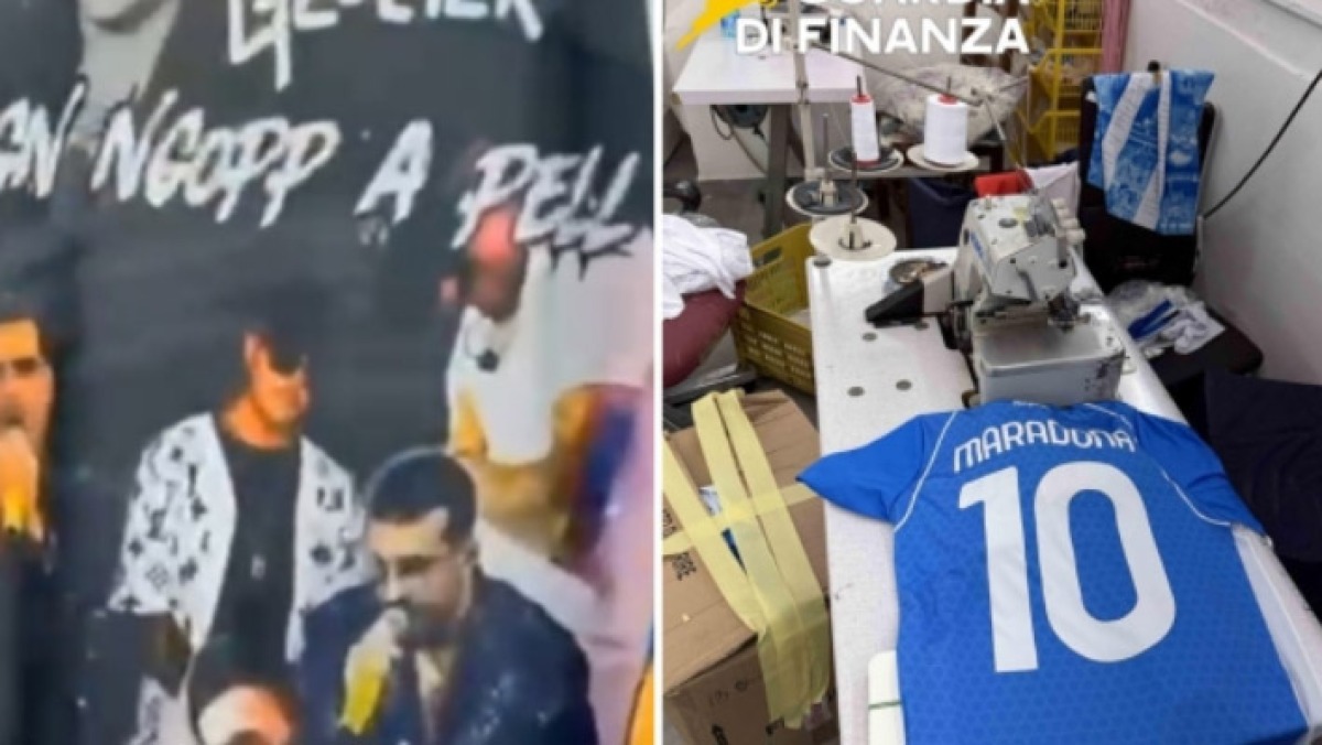 Maglie del Napoli e Geolier false: blitz nel Vesuviano - 