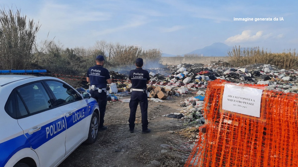 Scoperto terreno trasformato in discarica a Pompei - 