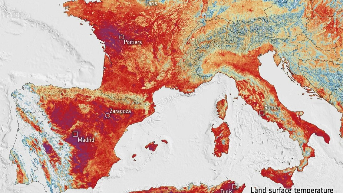 Caldo anomalo, ecco come bruciano l'Italia e mezza Europa - 