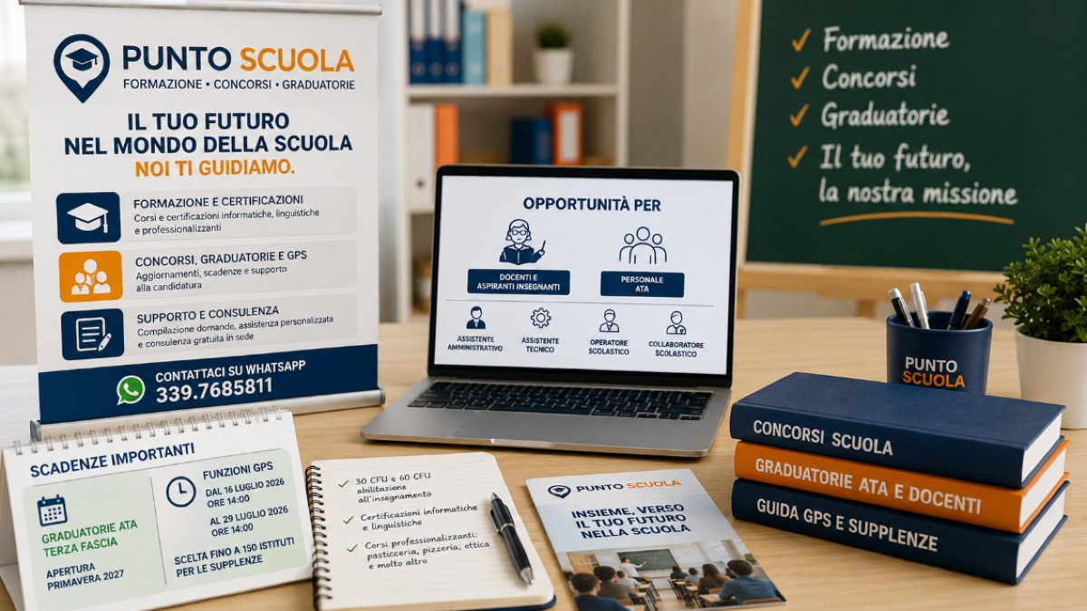 Nuove opportunità in arrivo con "Punto Scuola" tra formazione, concorsi e graduatorie - 