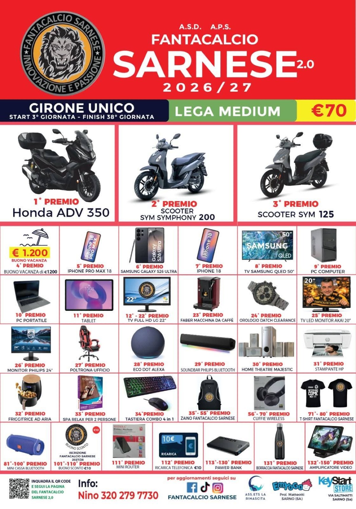Fantacalcio Sarnese 2.0: la nuova stagione è pronta a partire con tante soluzioni - 