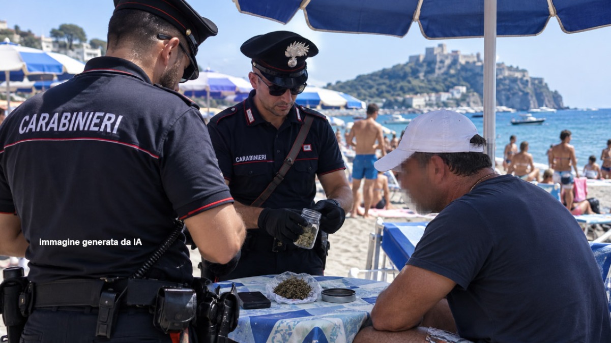 Spacciatore vende droga a mare sotto l'ombrellone - 
