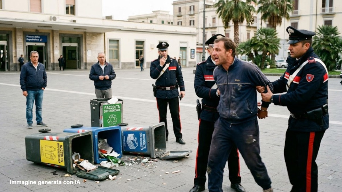 Devasta i contenitori della differenziata, paura nei Paesi Vesuviani - 