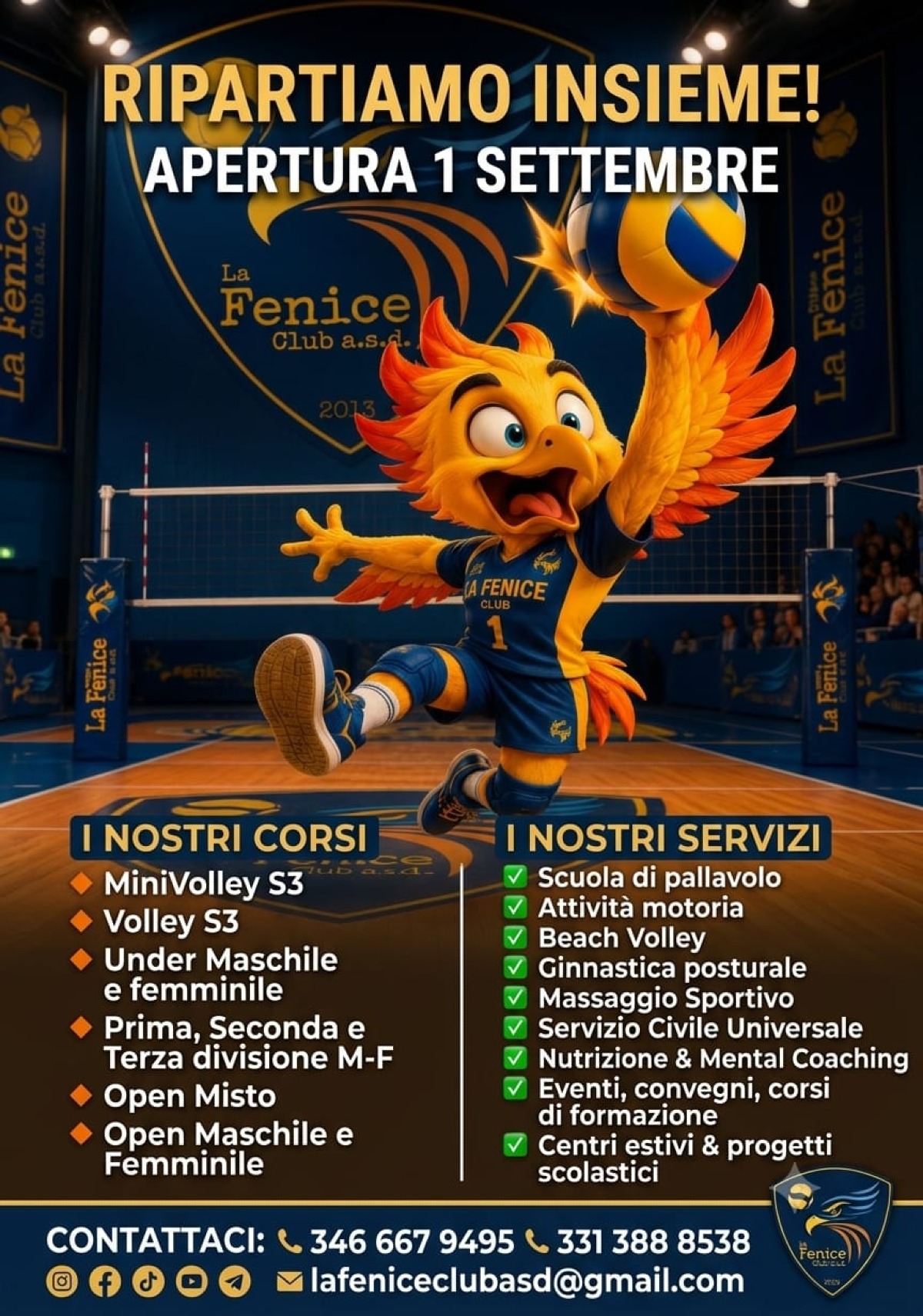 La Fenice riaccende i motori, dal primo settembre nuova stagione all’insegna dello sport e della comunità - 