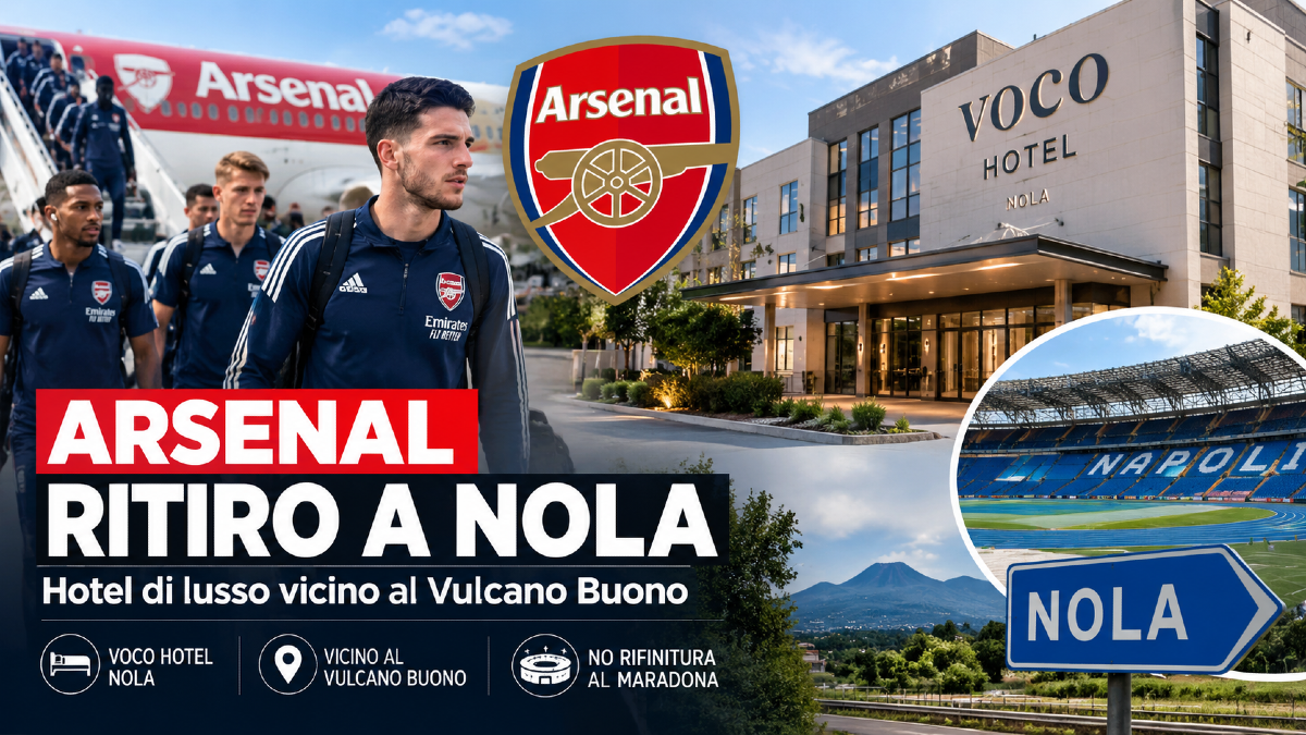 Arsenal in ritiro a Nola per la sfida di Champions - 