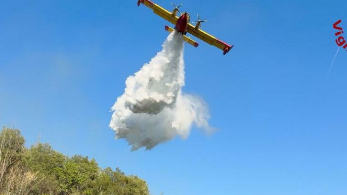 Fiamme nelle zone collinari del Nolano - 