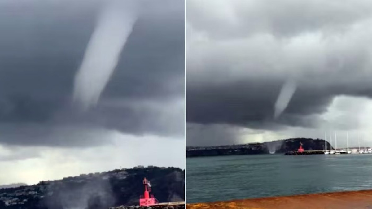 Tromba marina anche nel Golfo di Napoli - 