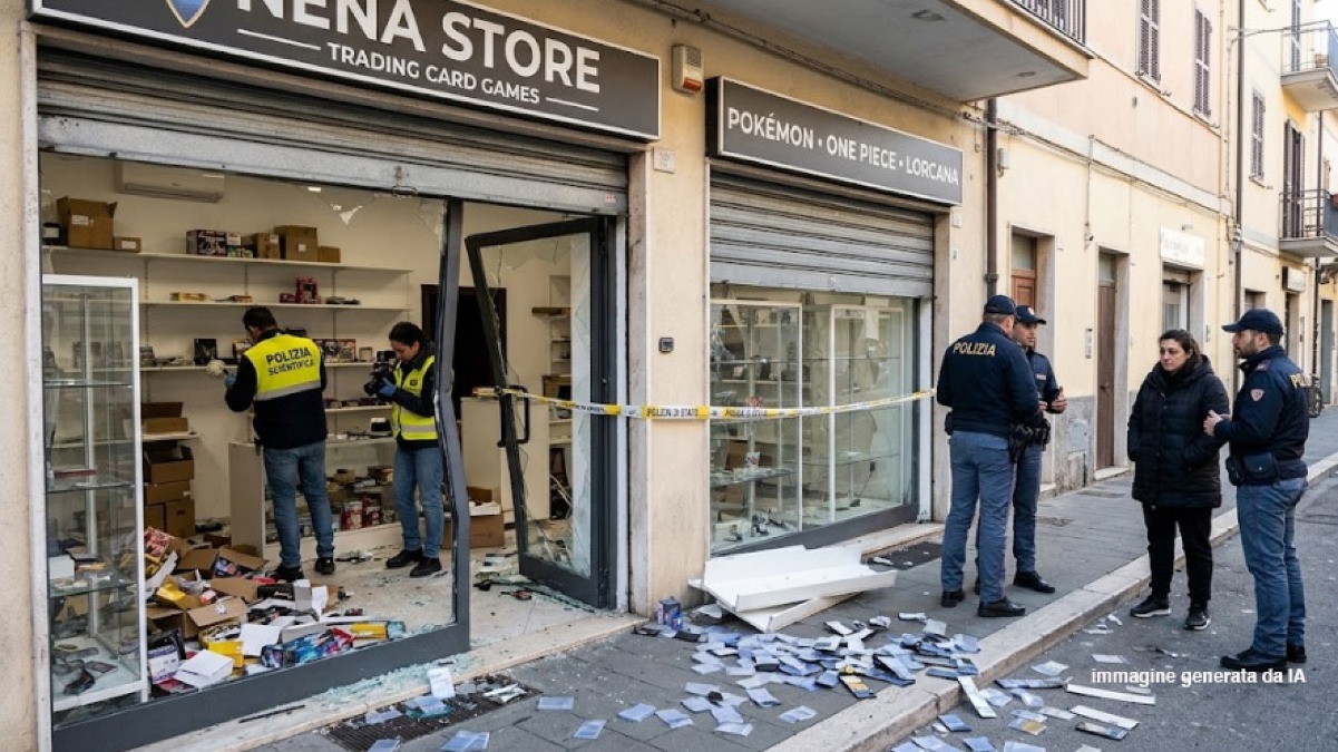 Rubano carte da collezione da 80mila euro in un negozio - 