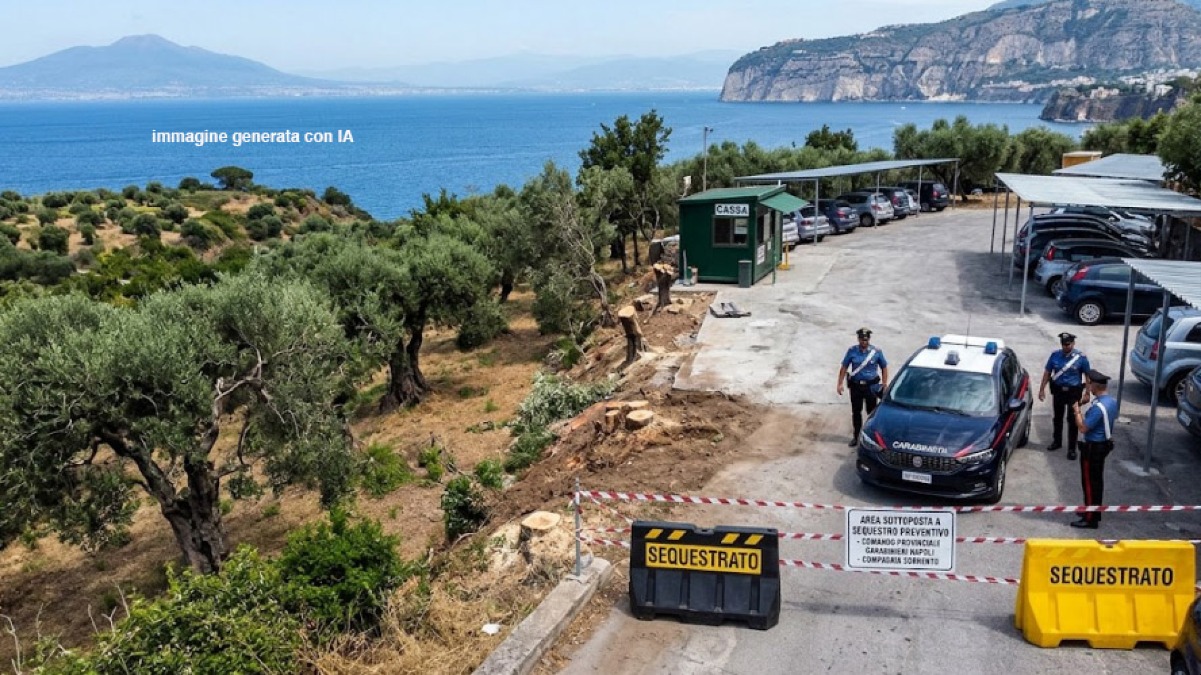 Distruggono uliveto in Costiera e costruiscono un parcheggio - 